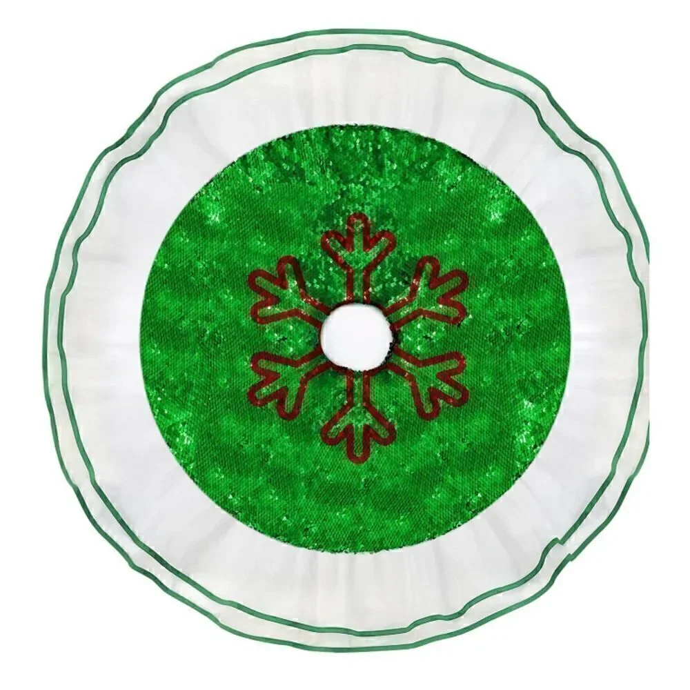 Color Changing Glitter Sequined Tree Skirt. 40